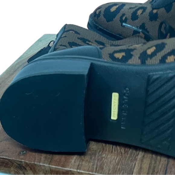 Cole Haan Leopard Print Piedmont Combat Bootie, Brown, Black, NWOT, 6B - Picture 5 of 12